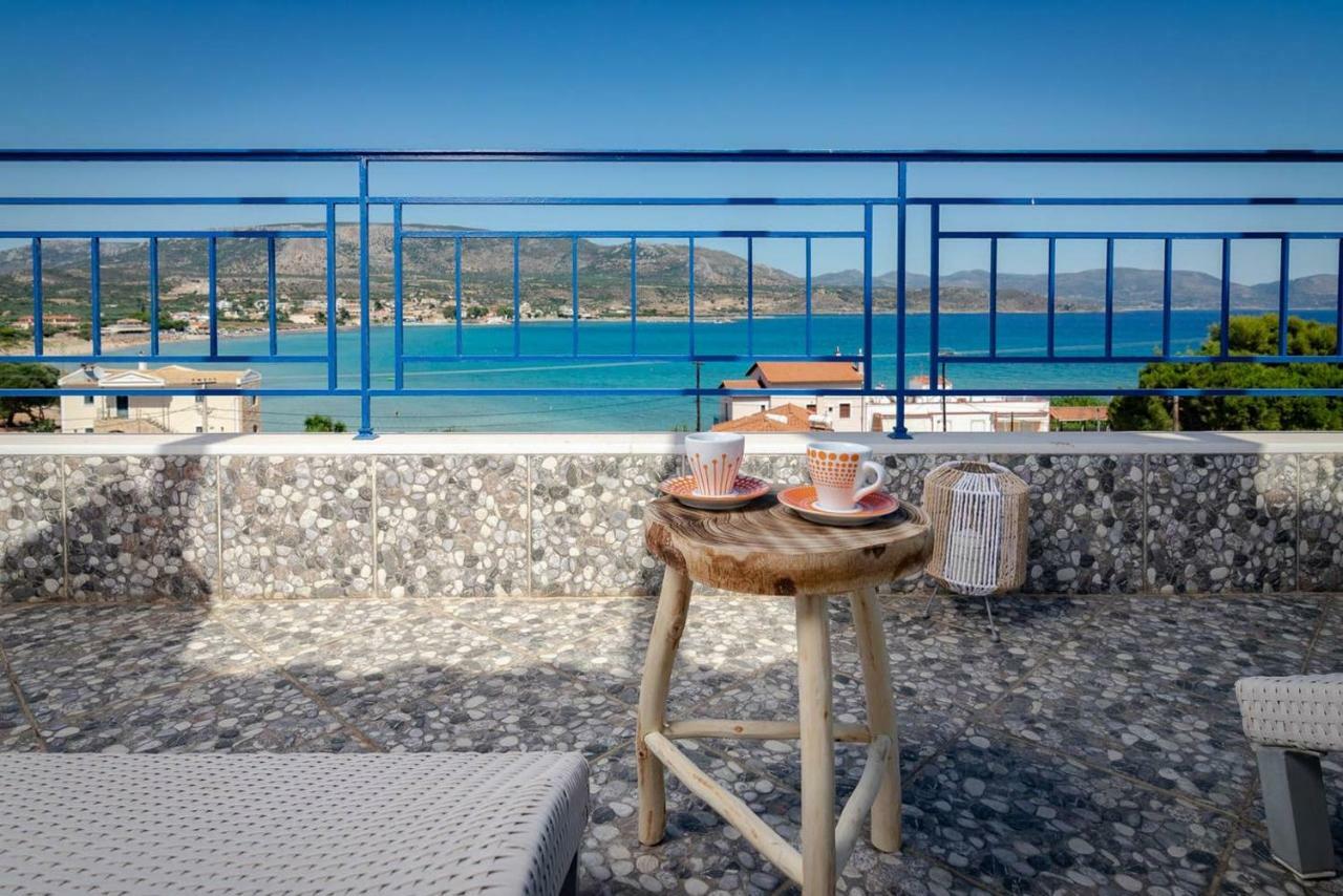 Seaview Flat Steps To The Beach Karavostasi  المظهر الخارجي الصورة