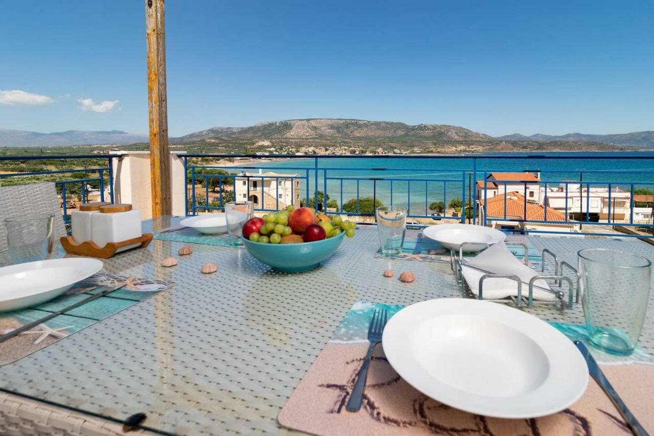 Seaview Flat Steps To The Beach Karavostasi  المظهر الخارجي الصورة