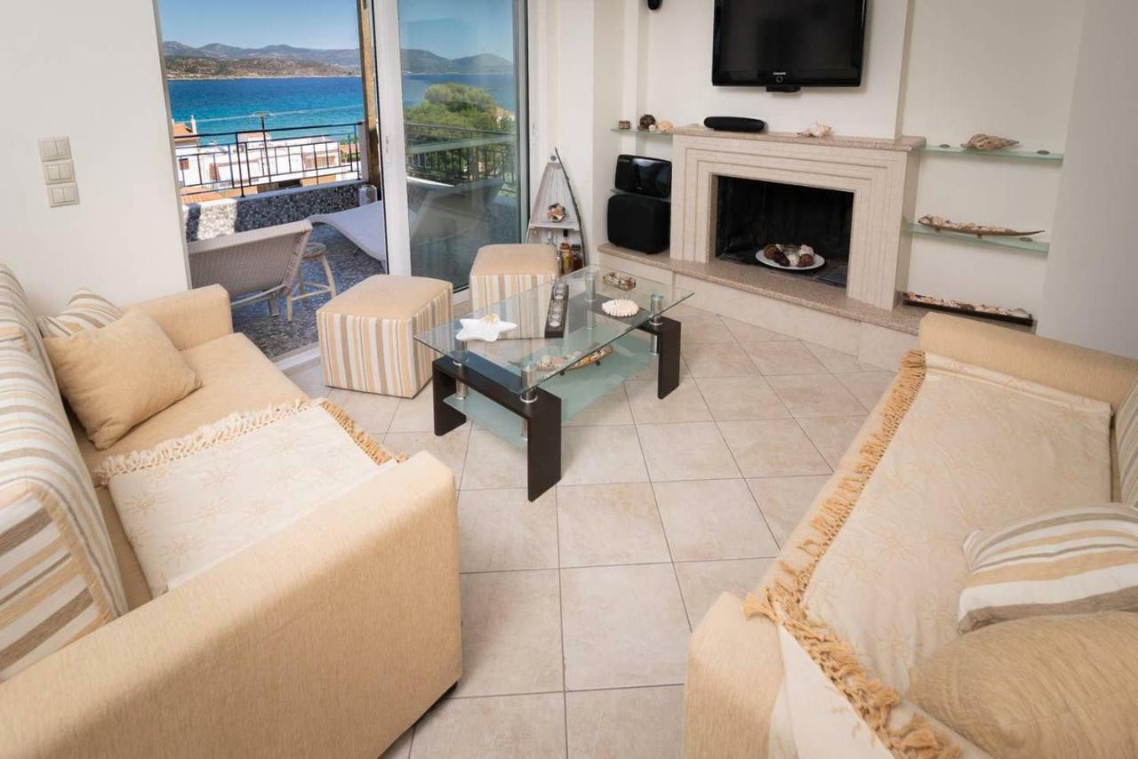 Seaview Flat Steps To The Beach Karavostasi  المظهر الخارجي الصورة